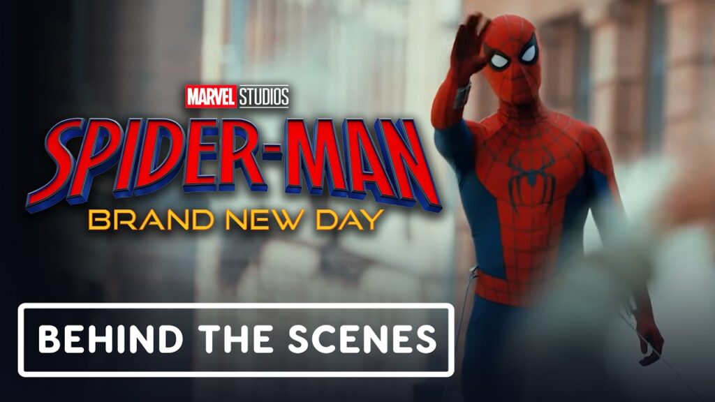 Tom Holland nos bastidores de Homem-Aranha: Um Novo Dia