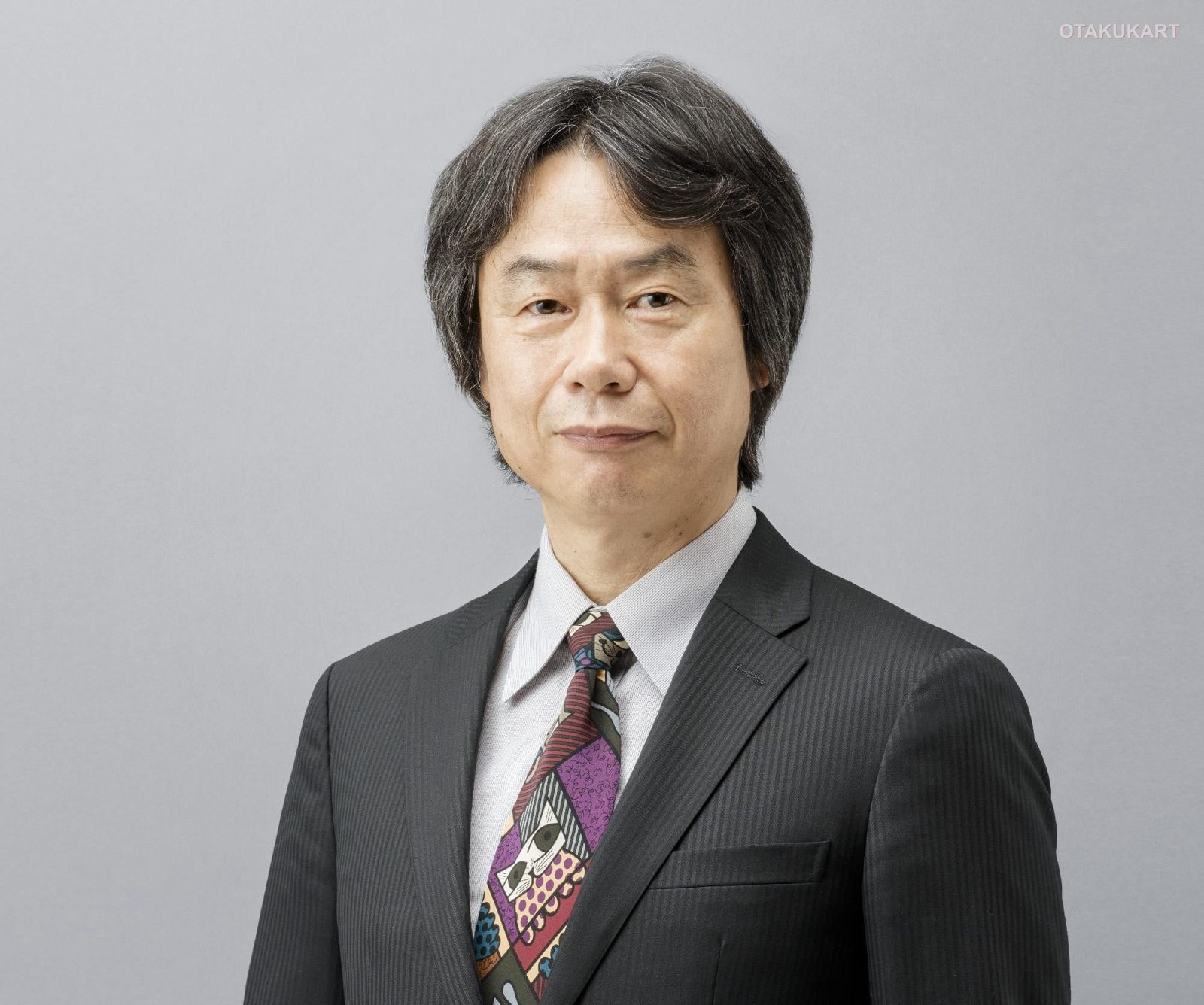Retrato de Shigeru Miyamoto, criador de Mario