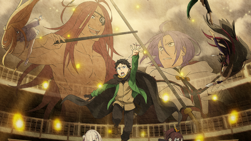 Key visual oficial da Recapture Arc de Re:Zero temporada 4