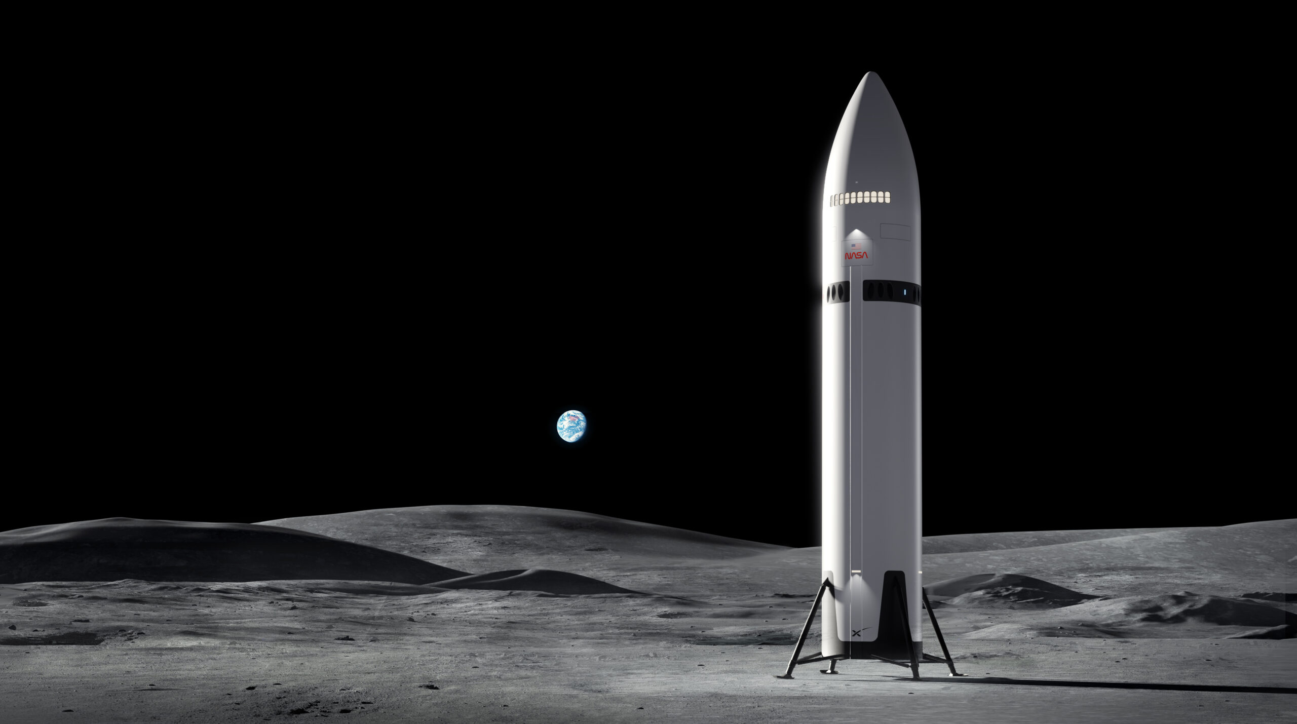 Starship HLS da SpaceX na Lua