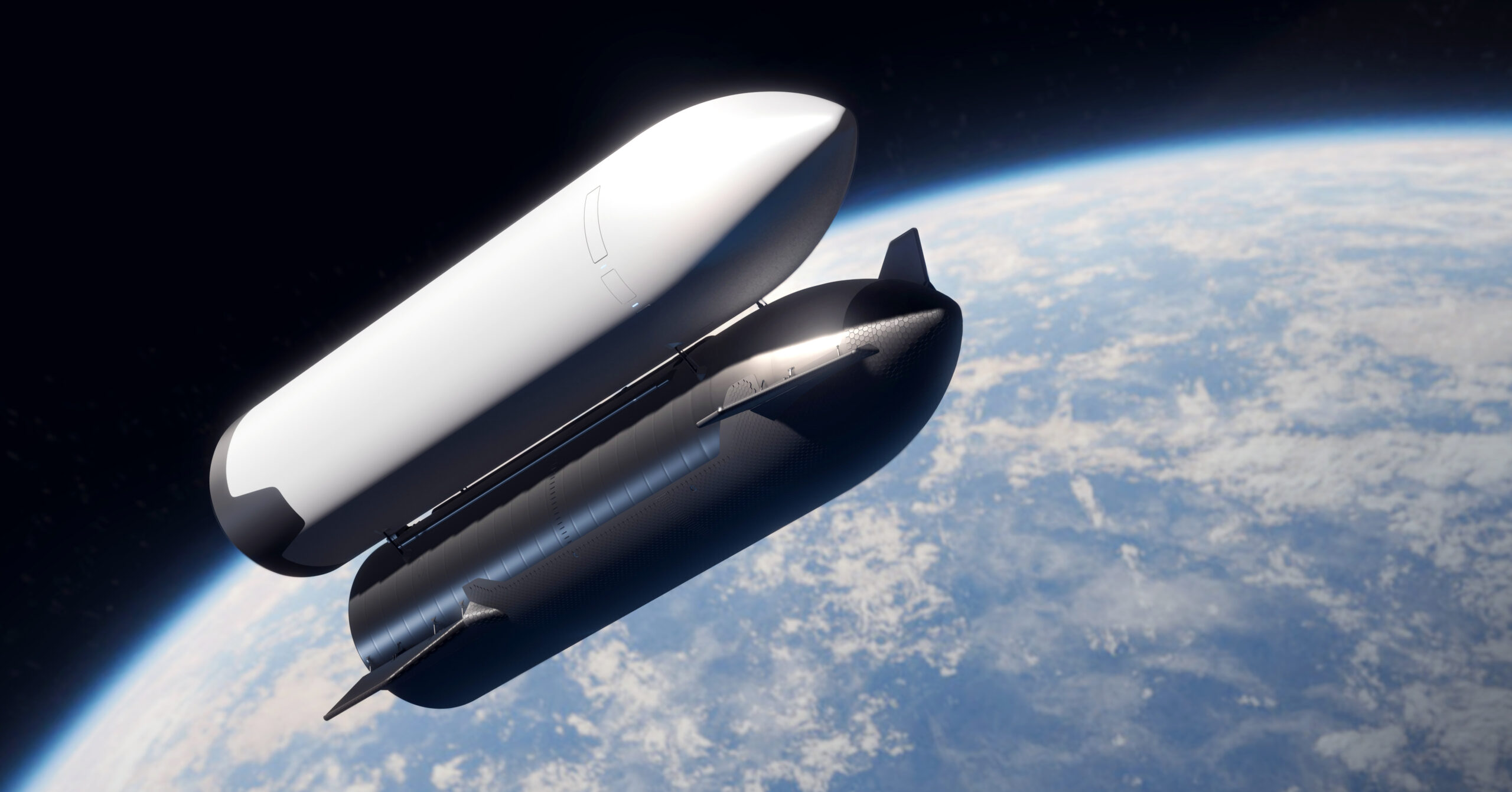 Starship da SpaceX em órbita