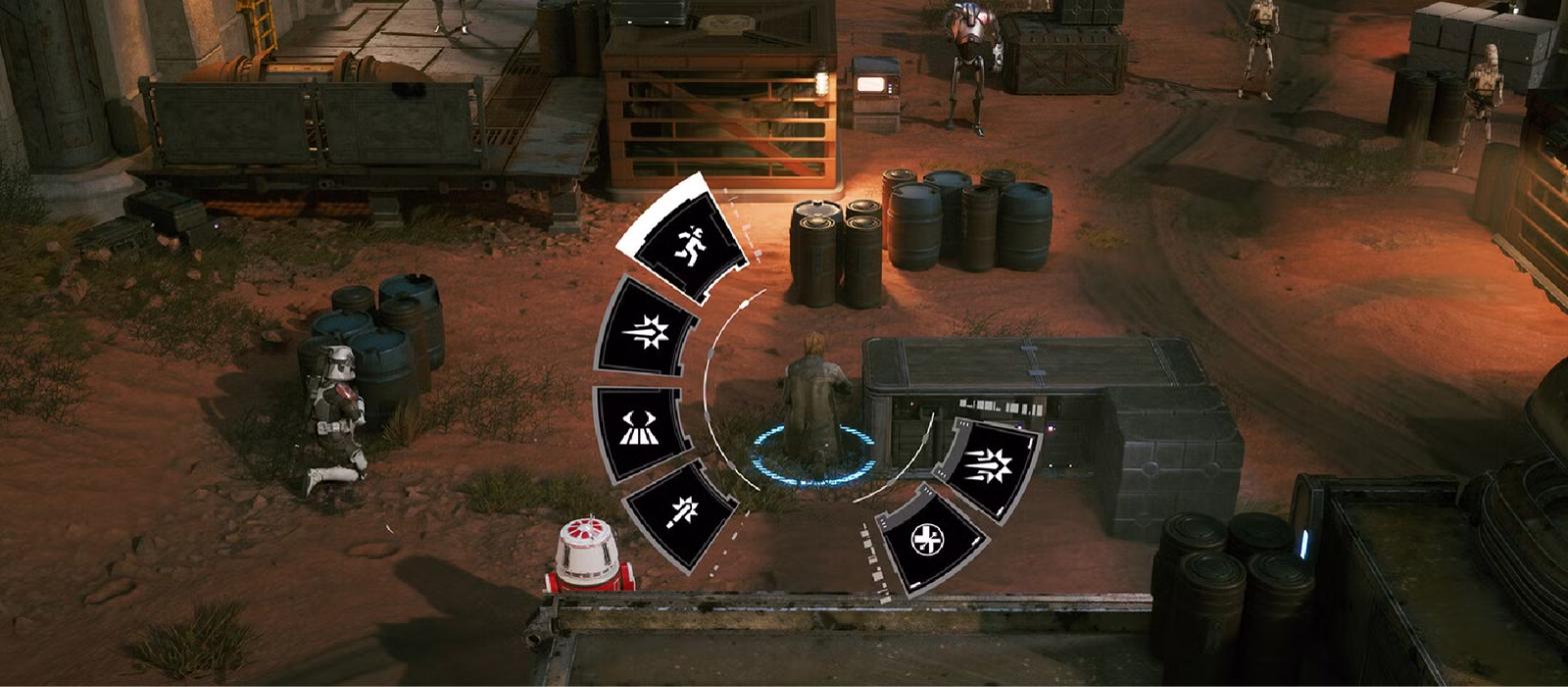 Gameplay de Star Wars Zero Company mostrando combate tático