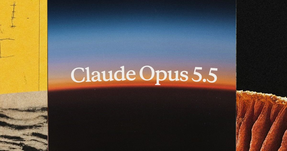 Arte de divulgação do Claude Opus 5.5, da Anthropic