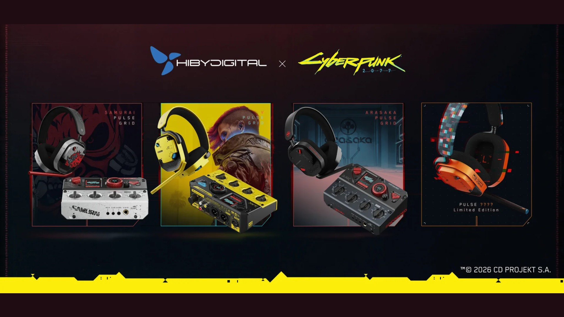 Cyberpunk 2077 ganha headset gamer e placa de som USB da HiBy Digital