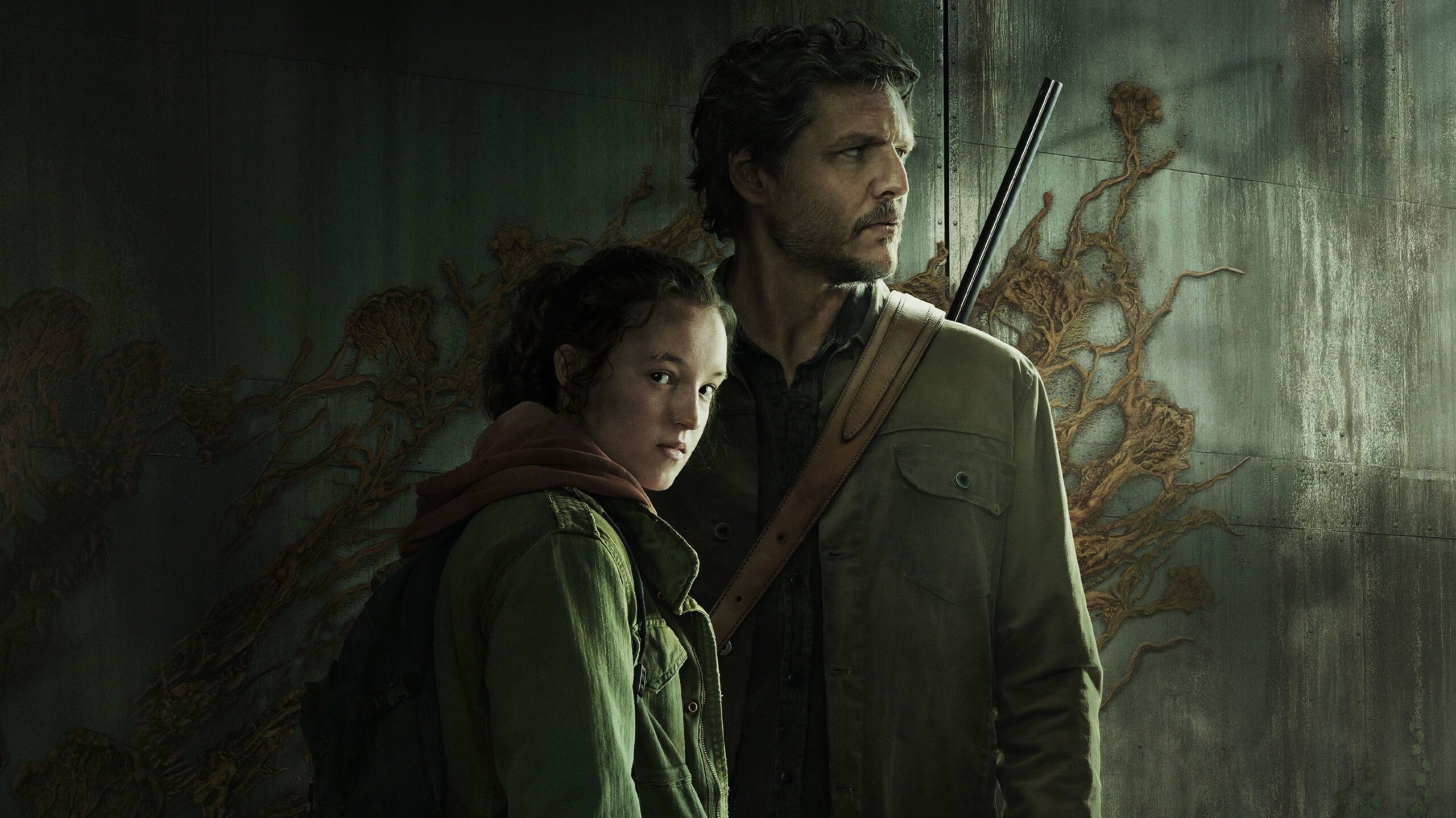 Joel e Ellie em arte de divulgação da série The Last of Us da HBO