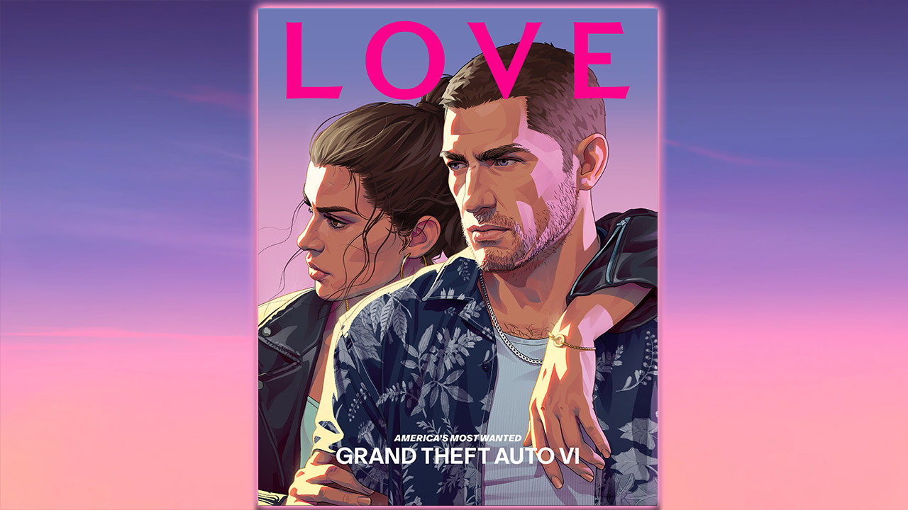 Capa da LOVE Magazine edição 27 com Jason e Lucia, de GTA 6