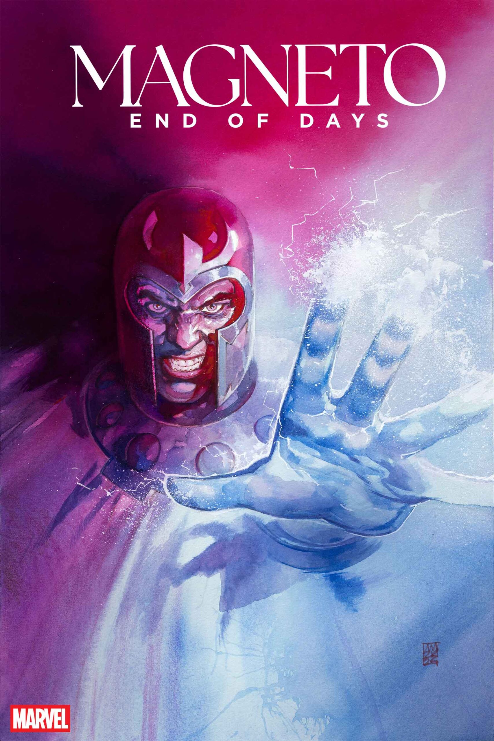 Magneto estende uma mão na capa variante de Alex Maleev para End of Days.
