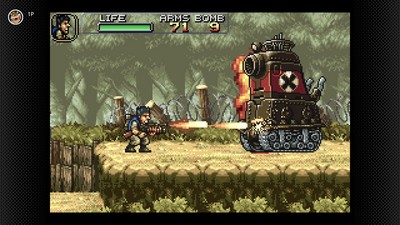 Cena de ação em Metal Slug Advance para Game Boy Advance