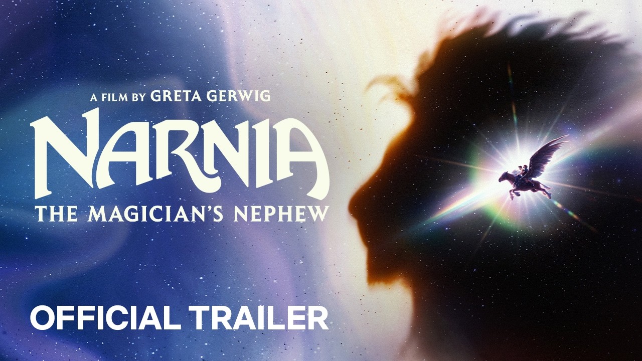 Quadro do primeiro trailer oficial de Nárnia: O Sobrinho do Mago, filme de Greta Gerwig